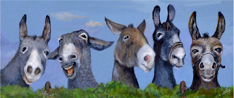 Painting donkeys